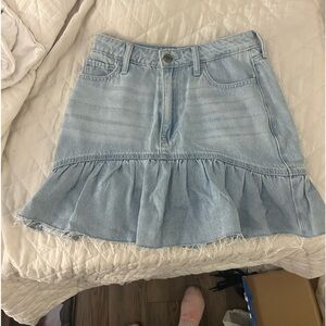 Hollister denim skirt